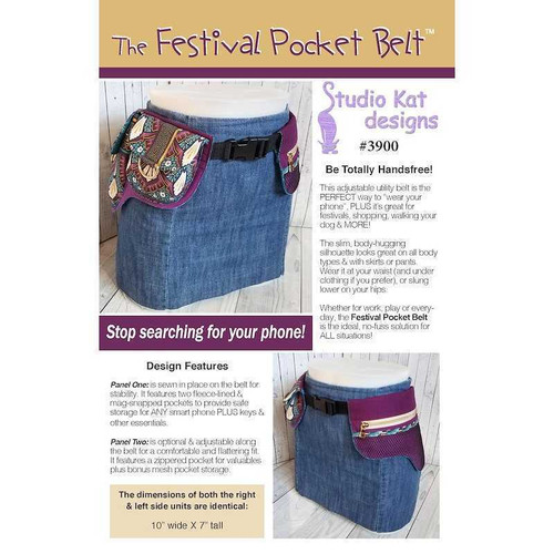 The Festival Pocket Belt Bag Pattern Studio Kat Designs