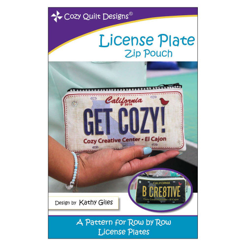 License Plate Zip Pouch Pattern By Cozy Quilt Designs