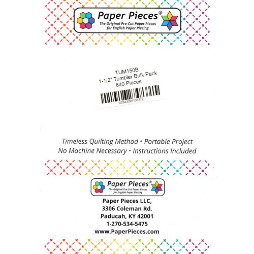 Paper Pieces Tumbler Bulk Pack 1-1/2 Inch 840 Pieces