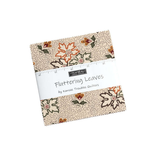 Moda Fluttering Leaves Charm Pack Fabric by Kansas Troubles Quilters