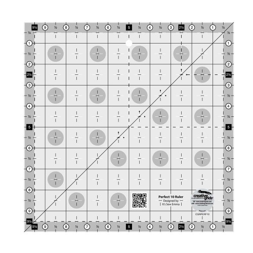 Creative Grids Perfect 10 Non-Slip Quilt Ruler