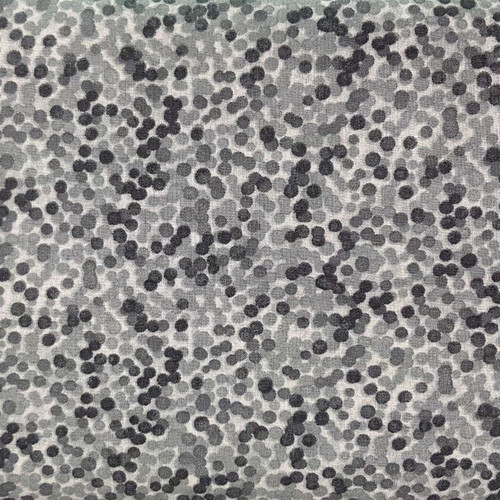 Chromadots Grey Black Wide Backing Fabric Sold by 50cm