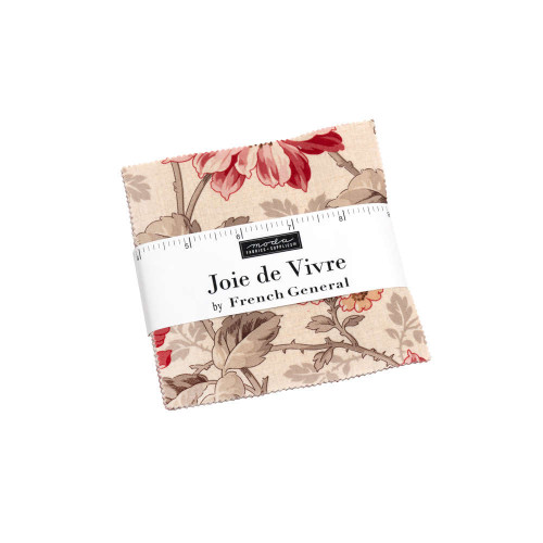 Moda Joie de Vivre Charm Pack 5" Squares Fabric by French General