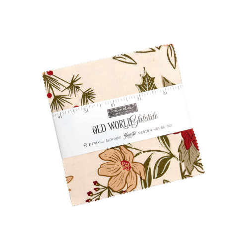 Moda Old World Yuletide Charm Pack 5" Squares Fabric by Stephanie Sliwinski