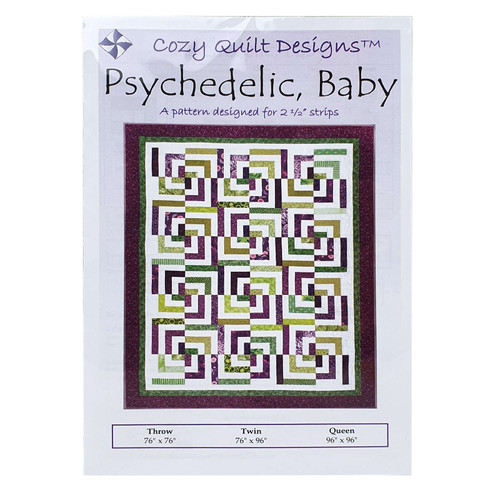 Psychedelic, Baby Quilt Pattern by Cozy Quilt Designs