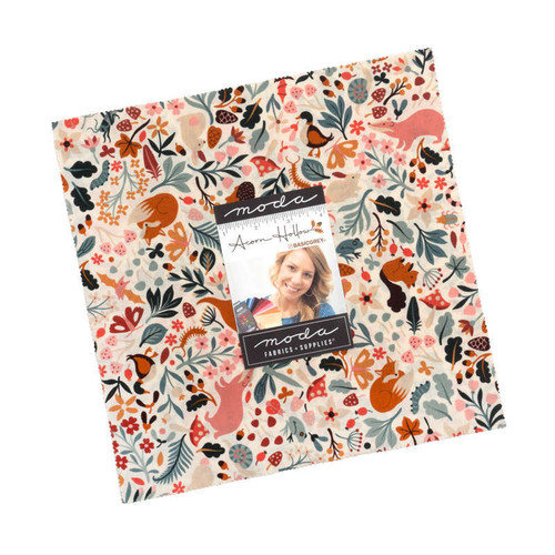 Moda Acorn Hollow Layer Cake 10" Squares Fabric by Basic Grey