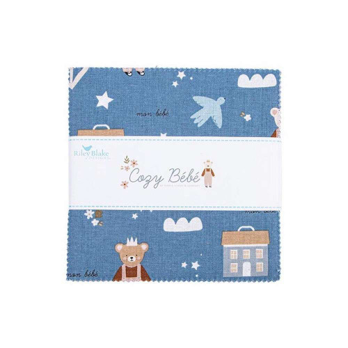 Riley Blake Designs Cozy Bebe 5" Stacker Fabric by Simple Simon & Co