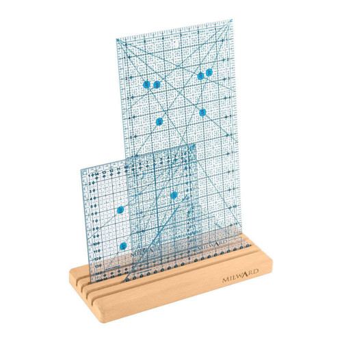 Wooden 4 Slot Ruler Rack 25 x 10cm by Milward