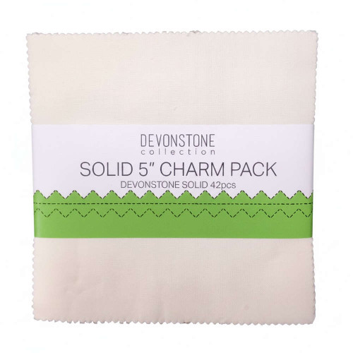 Devonstone Solid Cloud Dancer 5 Inch Charm Squares 20pcs DVPC151.5