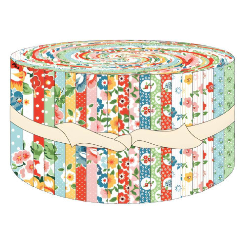Poppie Cotton Flower Market 2.5 Inch Fabric Strips by Elea Lutz 42pcs