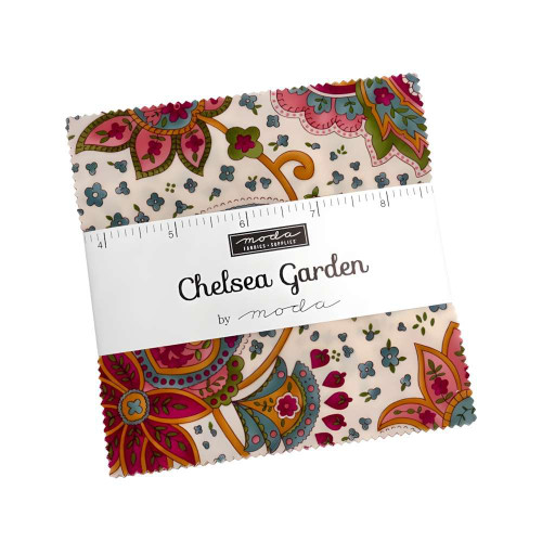 Moda Chelsea Garden 2026 Charm Pack 5" Squares Fabric