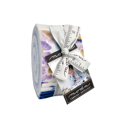 Moda Delphinium Jelly Roll Bundle Fabric by Janet Clare 40pcs