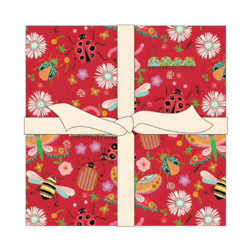 Poppie Cotton Hey Love Bug 5" Stacker Fabric by McKenzie Elston