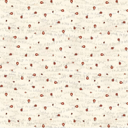 Henry Glass & Co Love Bugs Cream Fabric 3576-44