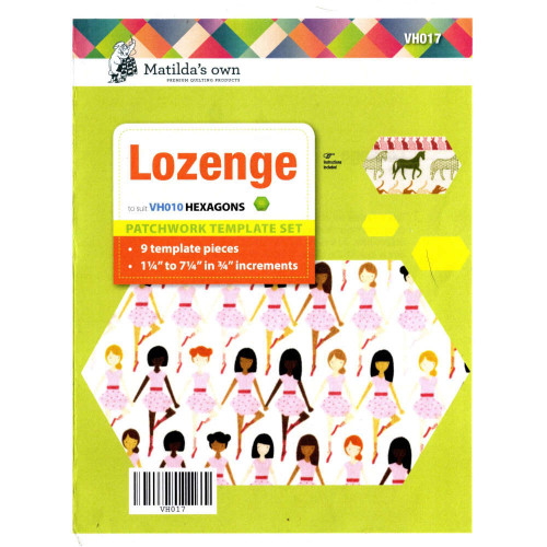 Matildas Own Lozenge 1.25 to 7.25 Inch Template 9 Piece Set