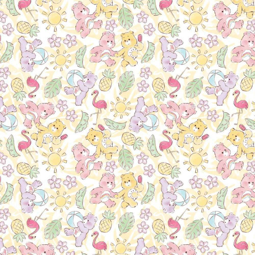 Camelot Fabrics Care Bears I Love Summer Sunshine Funshine Fabric  44011303-01