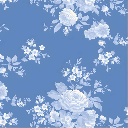 Tilda Something Blue Carol Cornflower Fabric 100674