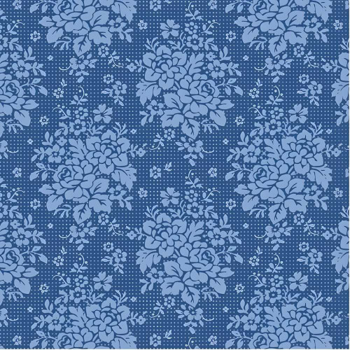 Tilda Something Blue Picknic Denim Fabric 100676