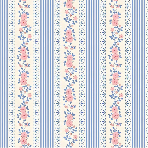 Tilda Something Blue Co-Ord  Claramay Blue Fabric 110164