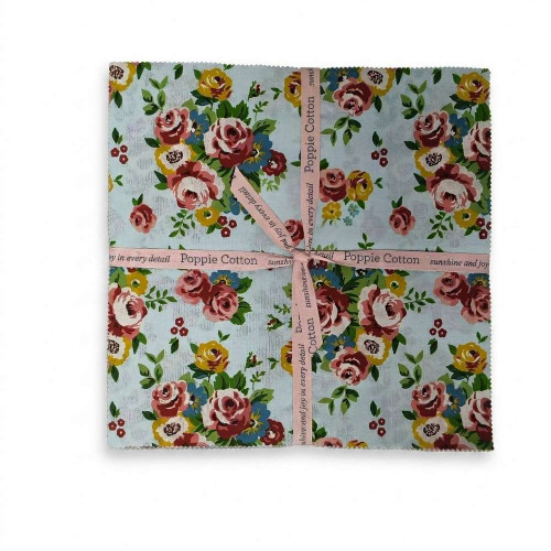 Poppie Cotton Matilda 10" Stacker Fabric by Terri Henson 21pcs