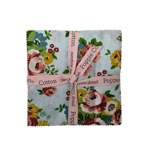 Poppie Cotton Matilda 5" Stacker Fabric by Terri Henson 42pcs