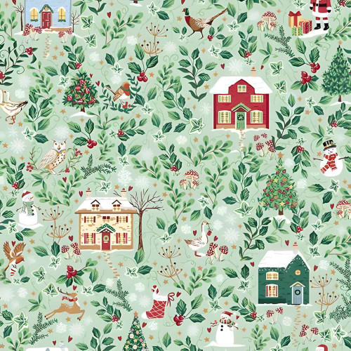 Makower UK Country Christmas Fabric M240G