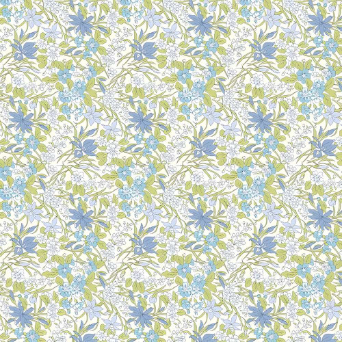 Liberty of London Everlasting Collection Ricardo Blues Fabric L01667510A