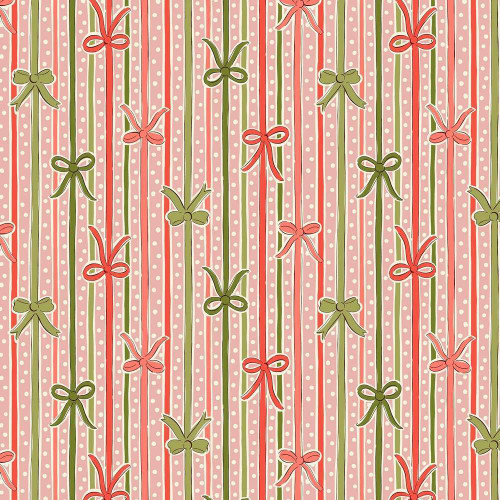 Liberty of London Festive Magic Ribbon Stripe D Fabric L01667521D