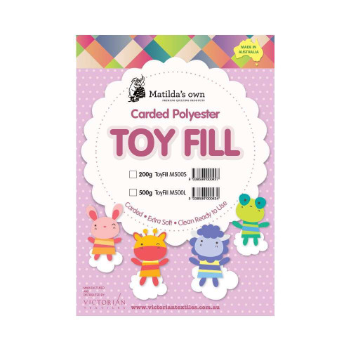 Batting Toy Fill 100% Polyester 500g Matildas Own