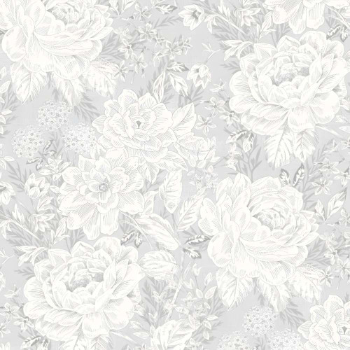 P&B Textiles Charlotte Vintage Floral 108" Wide Back Fabric Sold By 50cm