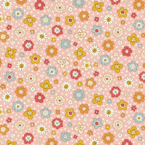 Liberty of London Meadow Flowers Floral Keepsakes B (Pink) Fabric L01667527B