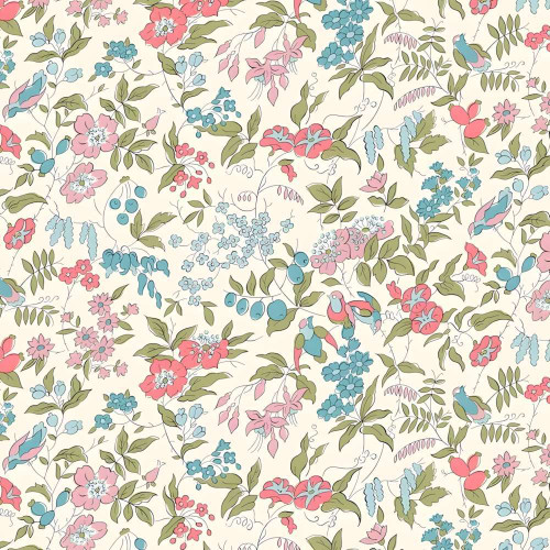 Liberty of London Meadow Flowers Adelaide's Song D (Cool Pastel) Fabric L01667529D