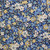Sevenberry - Floral Print Dark Mid Blue, Yellow, White Japanese Fabric