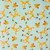 Flannel Fabric Cow - Tan Mint Yellow