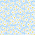 Daisy Dance Blue Wide Backing Fabric Sold by 50cm By Benartex