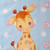 Watch Them Grow Growth Chart Baby Animals Fabric Panel by Milvale Designs