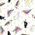 Devonstone Birds Red Tractor Designs Wide Backing Fabric Sold by 50cm