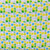 Fabric Editions White Green Spots