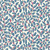Liberty of London Festive Greetings From Liberty Swirling Holly Blue Fabric L01667432C