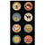 Clothworks Homesteading Multi Round Signs Panel Fabric Y4603-3