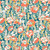 Liberty of London Meadow Flowers Poppy Breeze A (Teal) Fabric L01667528A
