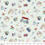 Riley Blake Designs Cath Kidston Signature Collection Icons Mist Fabric by Amber Elliot C18371-MIST