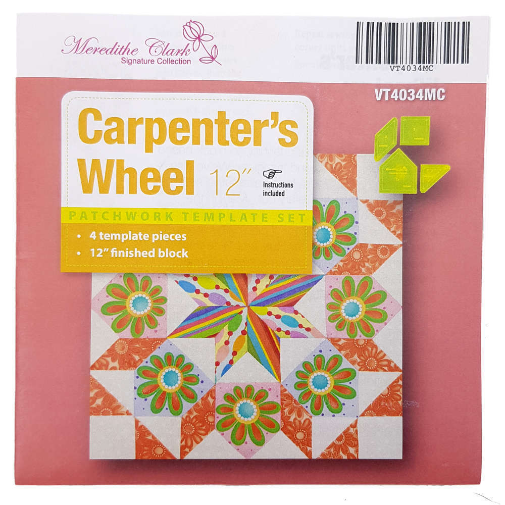 Matildas Own Carpenters Wheel Patchwork Templates Choice of 12 or 18 Inch - Picture 6 of 7