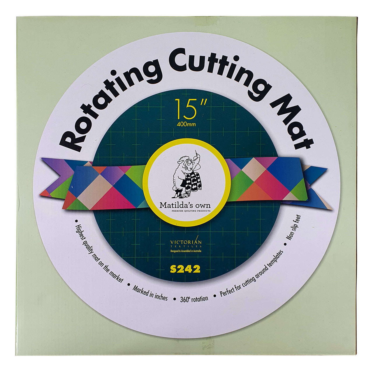 Rotating Cutting Mat 15 Inch Self Healing Matildas Own Sewing Quilting