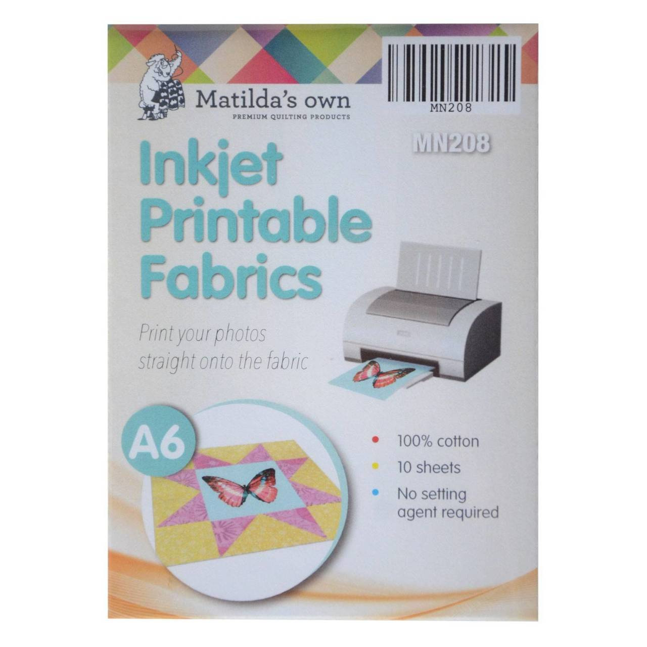 Printable Fabric For Inkjet Printers