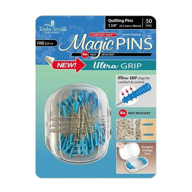 Taylor Seville Magic Pins Quilting Pins Fine 0.05mm x 48mm 50pcs - Old Mill  Quilting