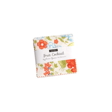 Moda Fruit Cocktail Mini Charm Pack 2.5" Squares Fabric By Fig Tree ...