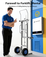 Liniotech Adjustable Dolly Lift Hand Truck Hand Drill