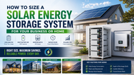 How to Size a Solar Energy Storage System for Your Business or Home