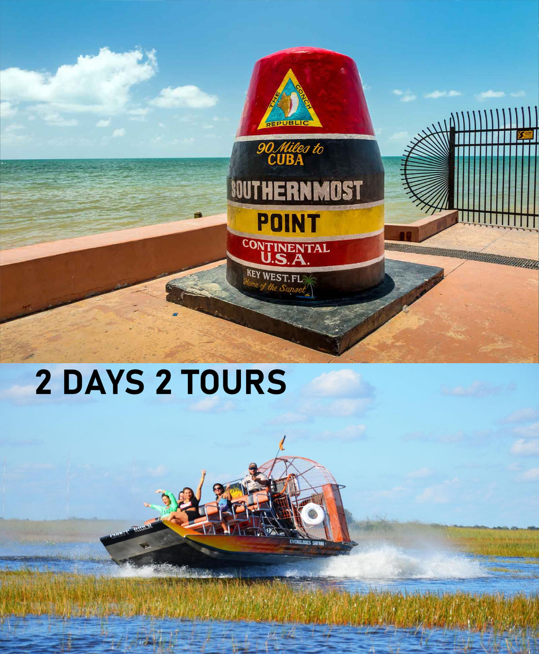 Miami to Key West Everglades Tours 2 Days